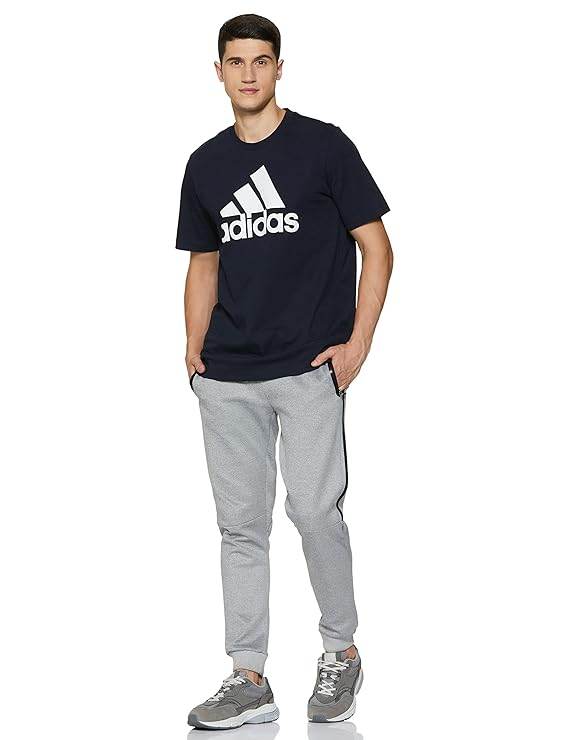 Adidas Printed Men's Regular Fit T-Shirt (Black) 1736253033321-34 Mens T-shirts