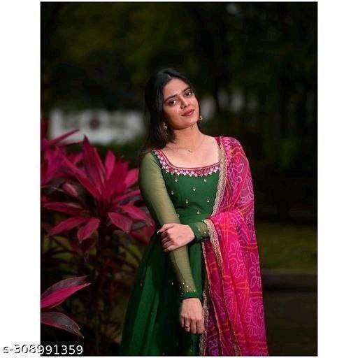 Women'S Solid Georgette Gown Kurta With Dupatta, Long Kurti Ethnic Dress Set For All Occasions 1739258124909-WhatsApp_20Image_202025-02-11_20at_2010.19.13_20AM Womens Gown