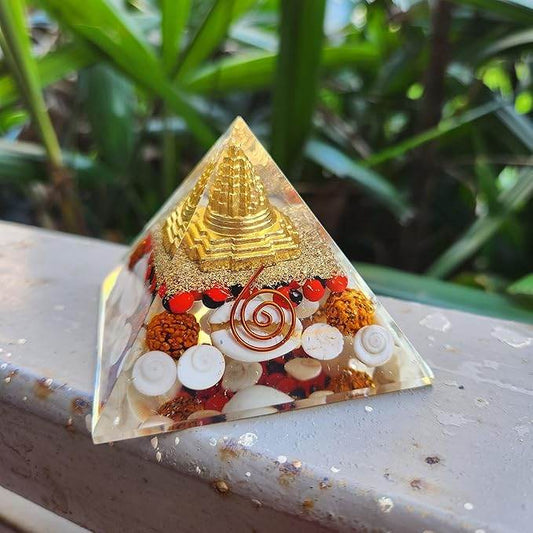 Laxmi Pyramid for Attracting Wealth Prosperity, Money, Success, Good Health, Peace, Harmony, Abundance, Good Luck and New Opportunities 1739874939630-2 Pooja Articles