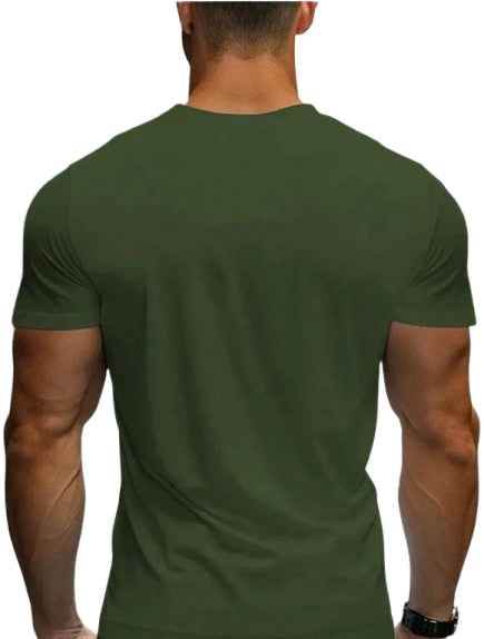 Trendy Fashionable Roundneck Half Sleeve Solid T-Shirt_For Summer 1740641821475-130 Mens T-shirts