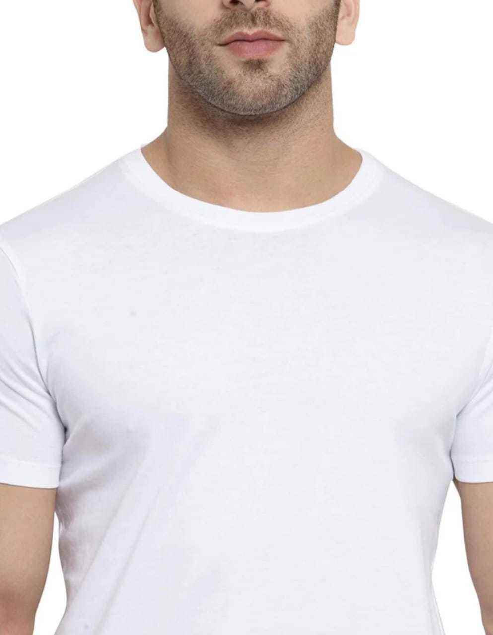 Best Selling Roundneck Half Sleeve Solid T-Shirt_For Summer 1740642318447-63 Mens T-shirts