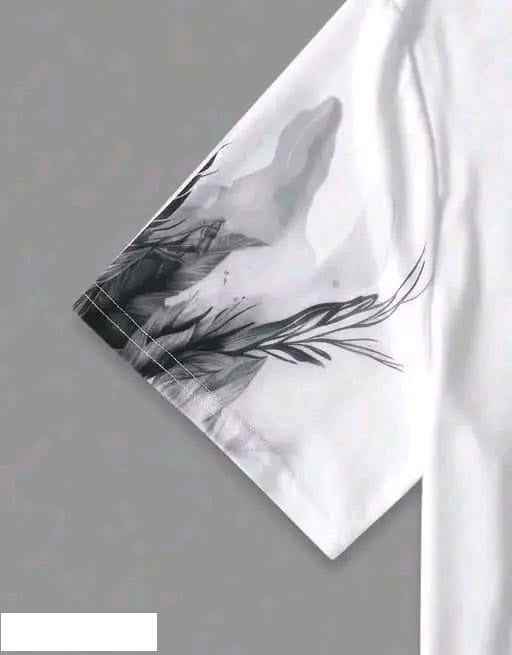 BOSS MANGO - Spab Men & Women Printed Casual Black Dog, White T-Shirt 1740657209507-9 Mens T-shirts