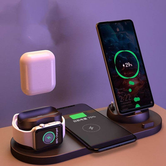 Six-in-one wireless charger for mobile phones 569971043812 Print Material
