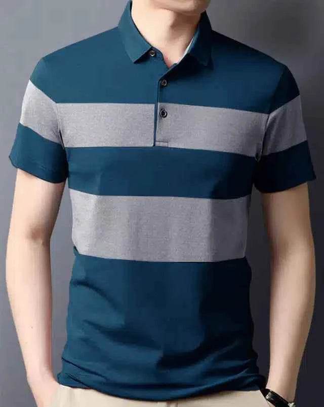 Polo Neck T-Shirt for Men (Teal, L) cmimgopt-b2ef1562-ee73-4912-b924-dc0e55a017ef Mens T-shirts