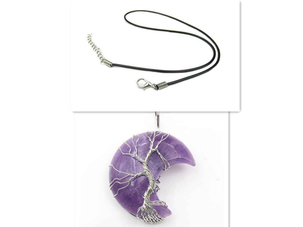 Amethyst Handmade Moon Crystal Tree of Life Pendant Necklace – Elegant & Meaningful Jewelry d97a891a-965b-4a06-9aa3-2a3560754c11 Print Material
