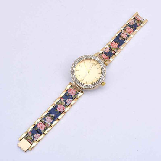 Fashion Printing Steel Watch Women fc9df0aa-b623-4387-a842-8e3f8a82591e Print Material