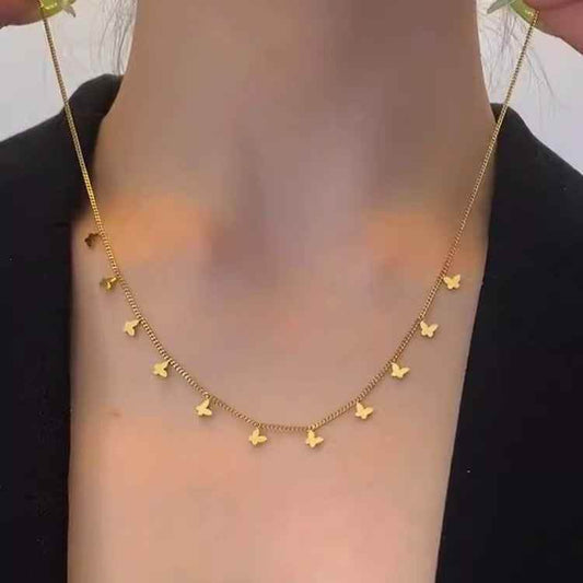 Trendy Butterfly Jewelry for Women Necklace ksqrf7-20-trendy-butterfly-jewelry-for-women-multi-butterfly-pendant-necklace-elegant Print Material