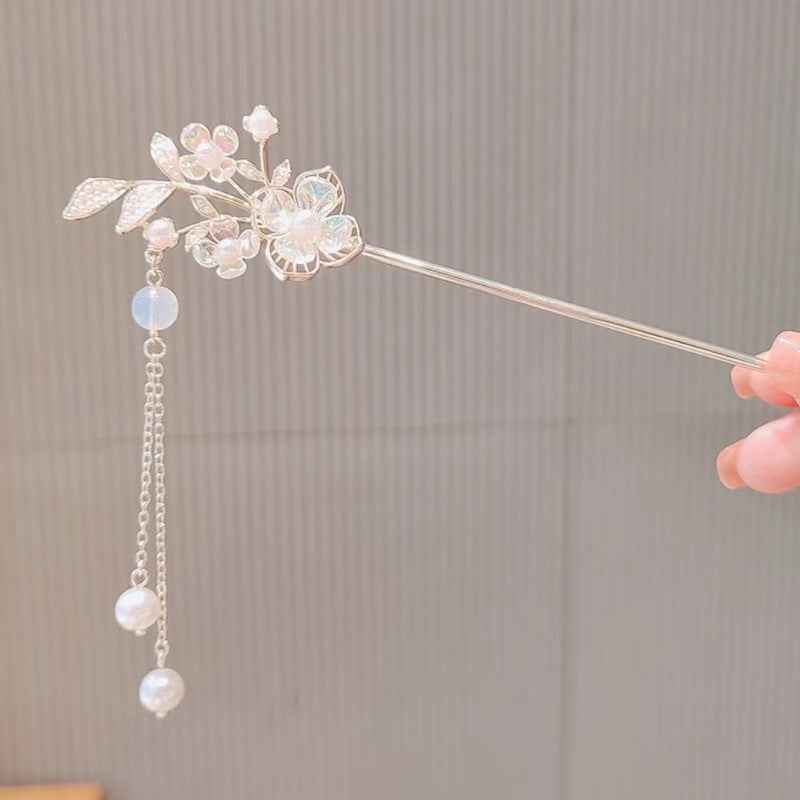 Lily Of The Valley Flower Step Hairpin With High-end Sense - BOSS MANGO