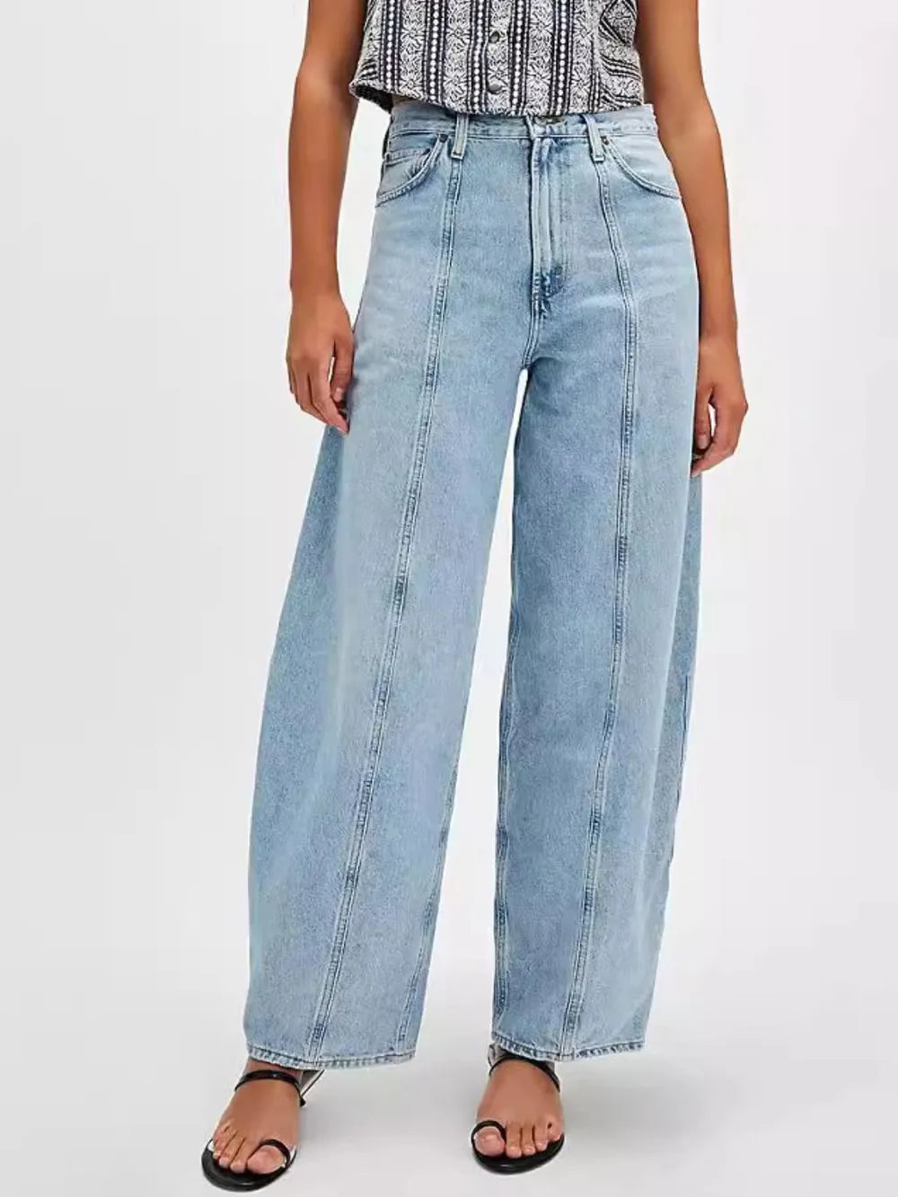 BOSS MANGO - Wide Leg Jeans with Pockets