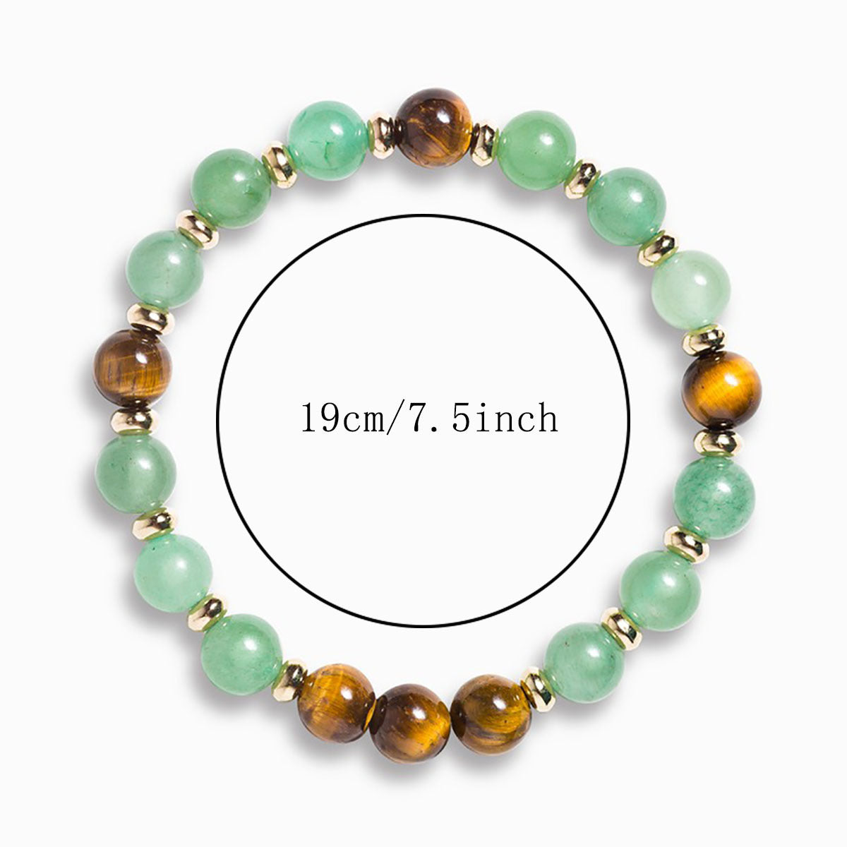 Women's Handmade Bracelet Natural Green Aventurine - BOSS MANGO