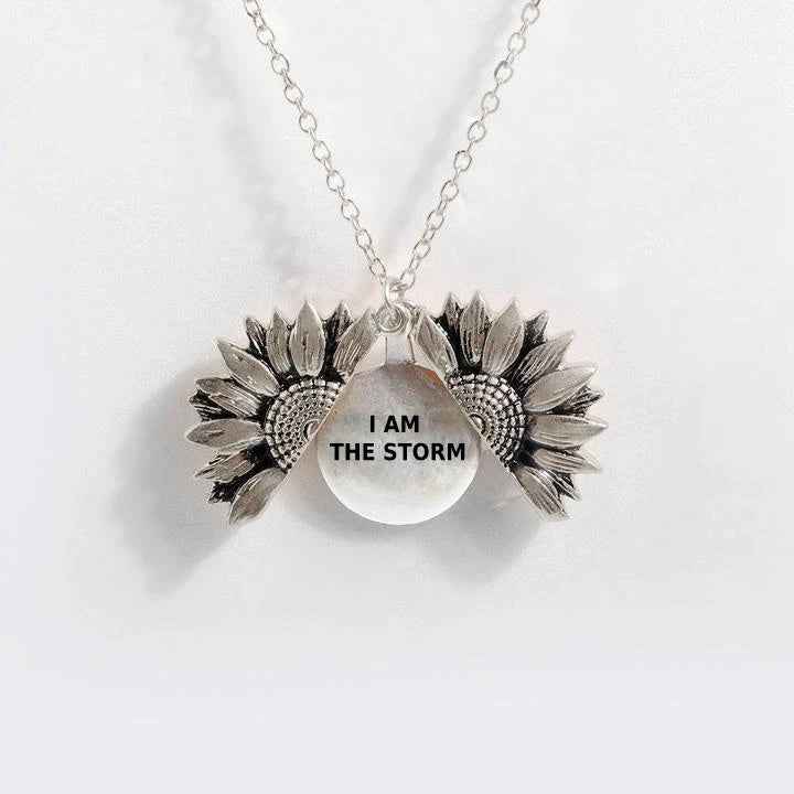 Sunflower Double-layer Lettering Necklace - BOSS MANGO