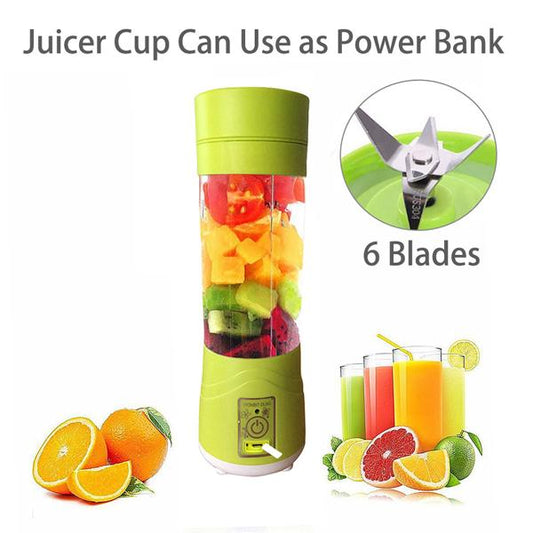 133 Portable Usb Electric Juicer - 6 Blades (Protein Shaker) - BOSS MANGO