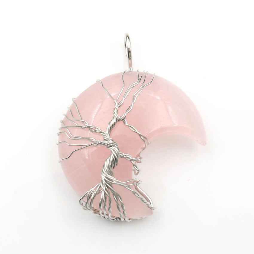 Handmade Moon Crystal Tree of Life Pendant Necklace – Elegant &amp; Meaningful Jewelry 1619085613654 Print Material