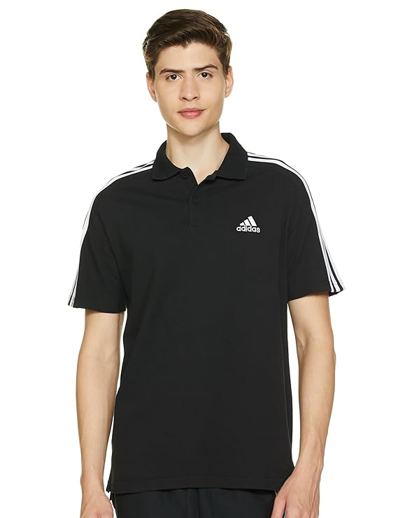 Adidas Men's Regular Fit T-Shirt (Black, S)