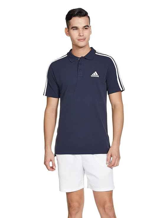 Adidas Men's Regular Fit T-Shirt (Blue, S)