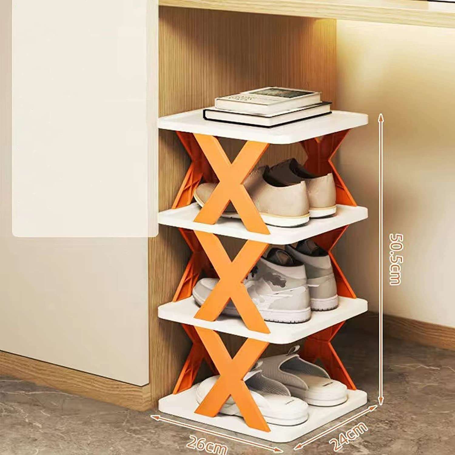 Foldable Shoe Rack (Multicolor) - BOSS MANGO