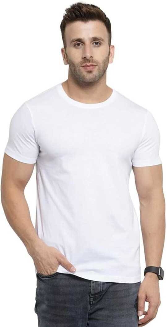 Best Selling Roundneck Half Sleeve Solid T-Shirt_For Summer