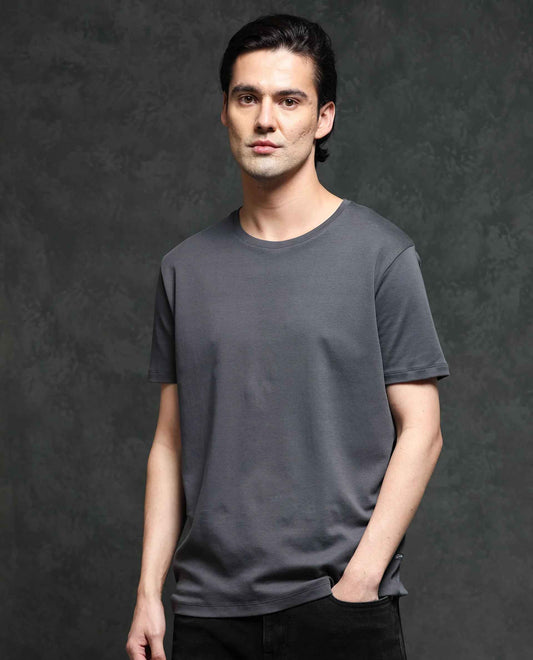 Exclusive Roundneck Half Sleeve Solid T-Shirt_For Summer