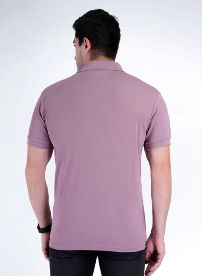 Polo-neck Half Sleeve Designer T-Shirt For Men