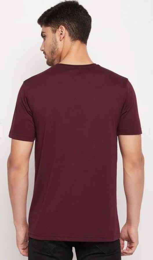 Exclusive Roundneck Half Sleeve Solid T-Shirt_For Summer