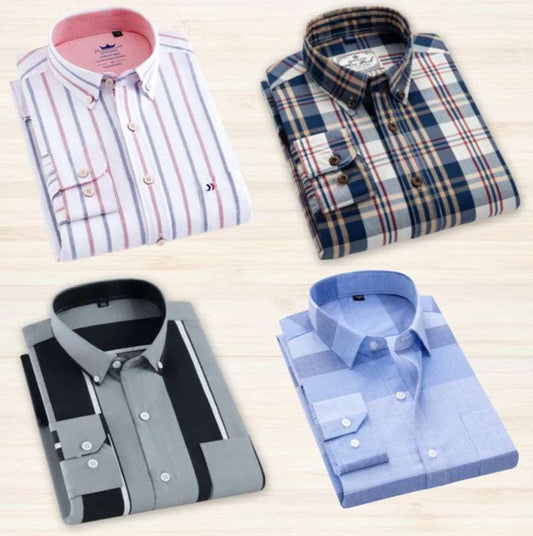 Pack of 4 Check Shirts