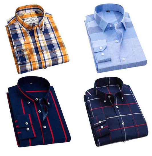 Pack of 4 Check Shirts