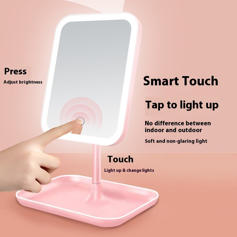 Led Make-up Mirror Portable Smart With Light - BOSS MANGO