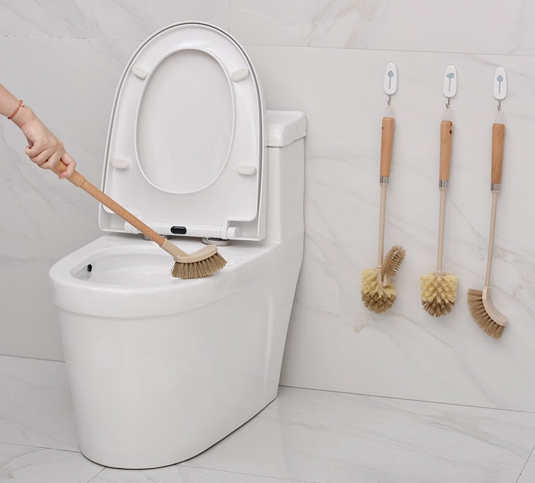 Wooden Household Handle Toilet Brush Cleaning Tools Bathroom Cleaning Brush Kitchen Floor Cleaner Brushes - BOSS MANGO