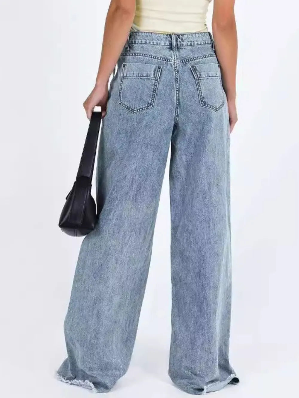 BOSS MANGO - Wide Leg Jeans with Pockets