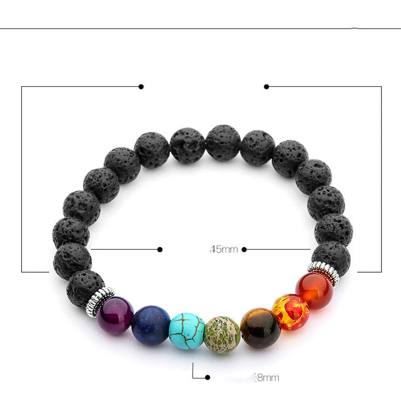 Colorful Chakra Yoga Energy Balance Bracelet - BOSS MANGO