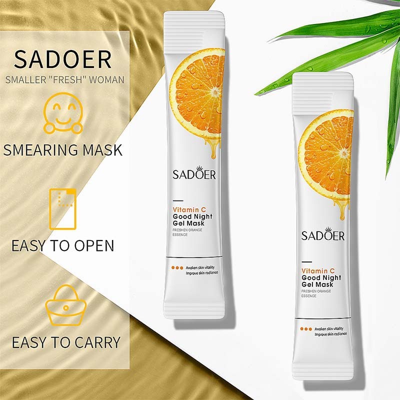 English SADOER VC Collagen Firming Sleeping Mask Hydrating Moisturizing Apply Sleep Mask - BOSS MANGO