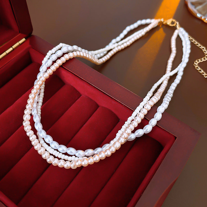 Irregular Long Pearl Necklace Niche - BOSS MANGO