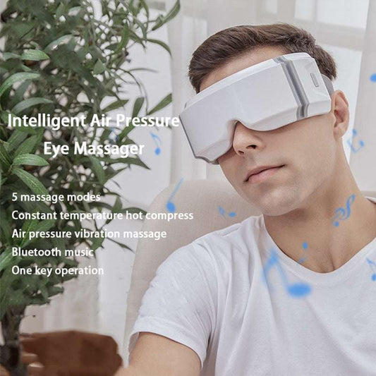 Eye heating eye massager