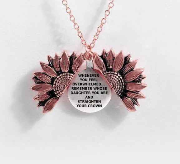 Sunflower Double-layer Lettering Necklace - BOSS MANGO