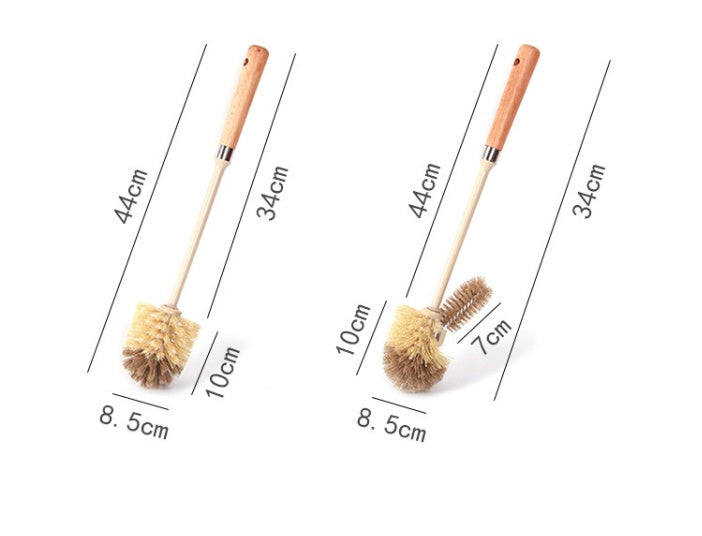 Wooden Household Handle Toilet Brush Cleaning Tools Bathroom Cleaning Brush Kitchen Floor Cleaner Brushes - BOSS MANGO