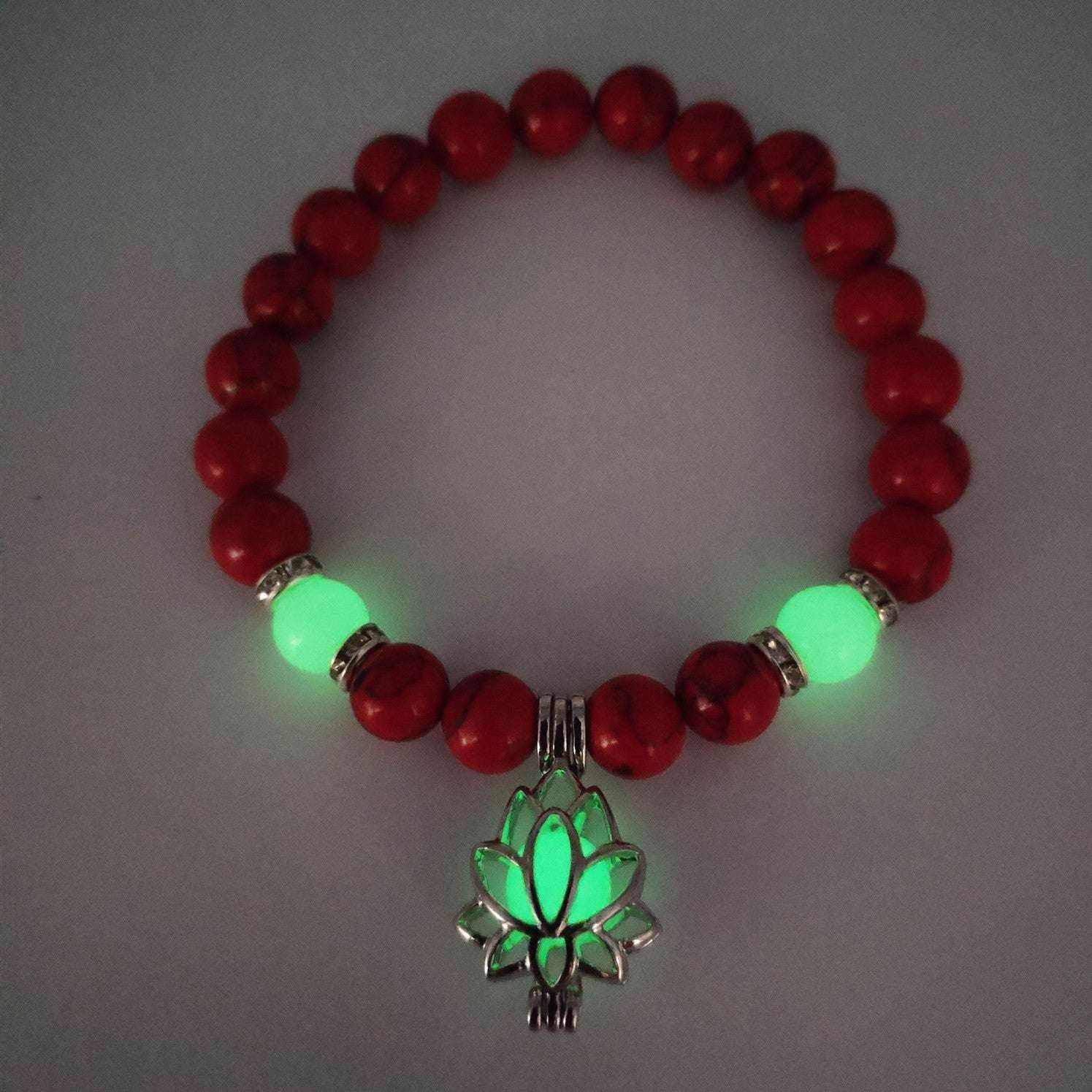 D Energy Luminous Lotus Natural Stone Bracelet Yoga Healing Luminous Glow In The Dark Charm Beads Bracelet For Men Women Prayer Buddhism 29970365744986-_14 Print Material