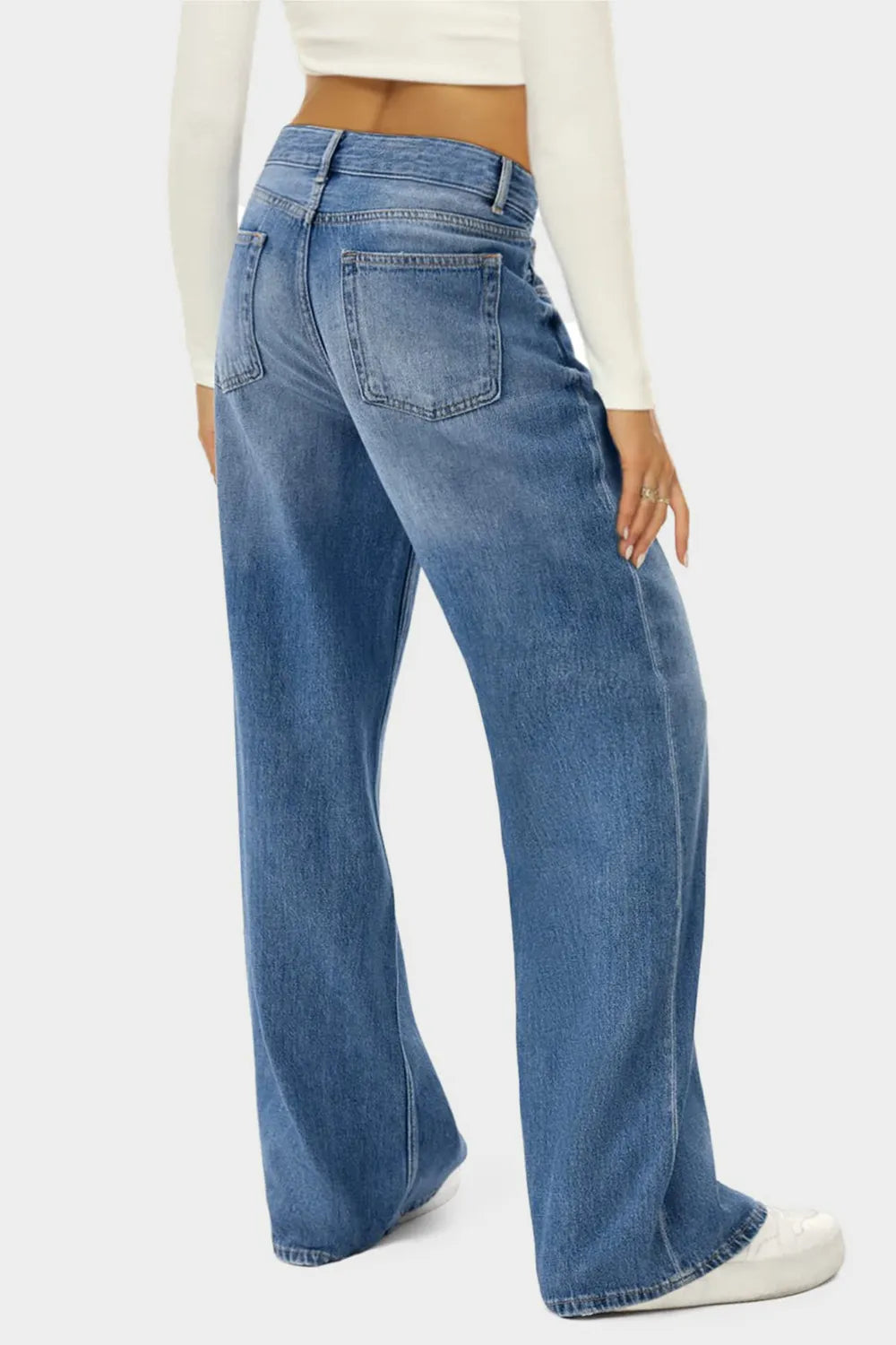 BOSS MANGO - High Waist Wide Leg Jeans