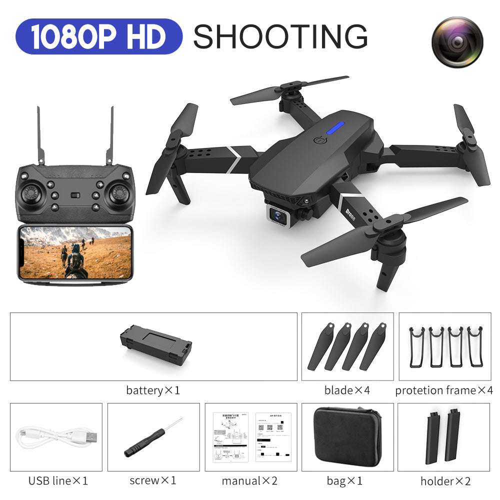 E88 Drone Aerial Photography HD 4K Dual Camera Remote Control Airplane Toy