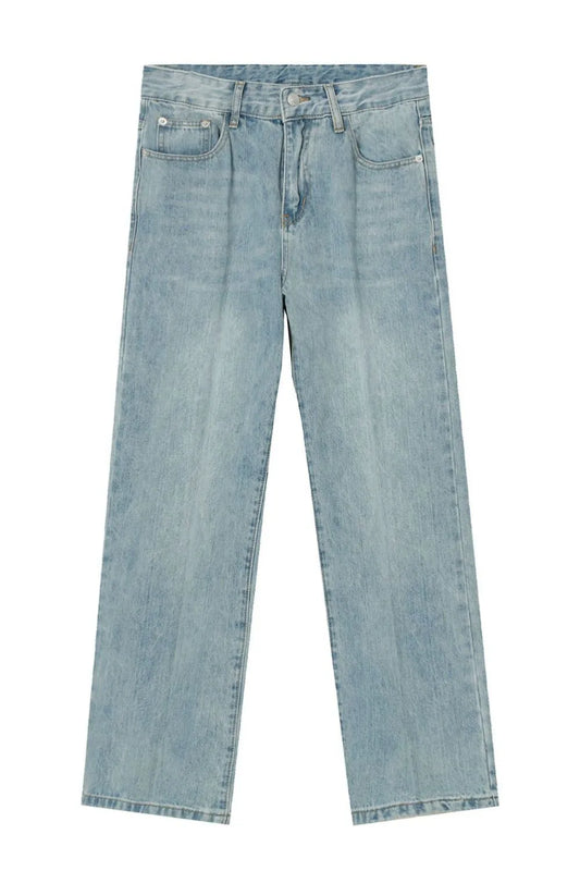 BOSS MANGO - Mid Rise Wide Straight Jeans with Pockets