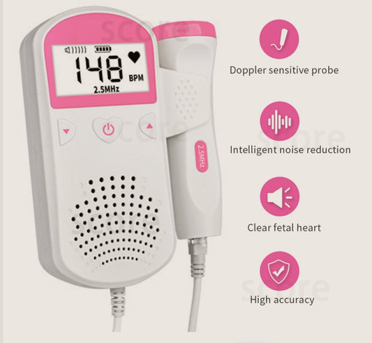 Fetal Heart Rate Monitor Home Pregnancy Baby Fetal Sound Heart Rate Detector - BOSS MANGO