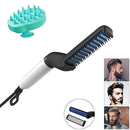 348 Mens Beard And Hair Curling Straightener (Modelling Comb) - BOSS MANGO