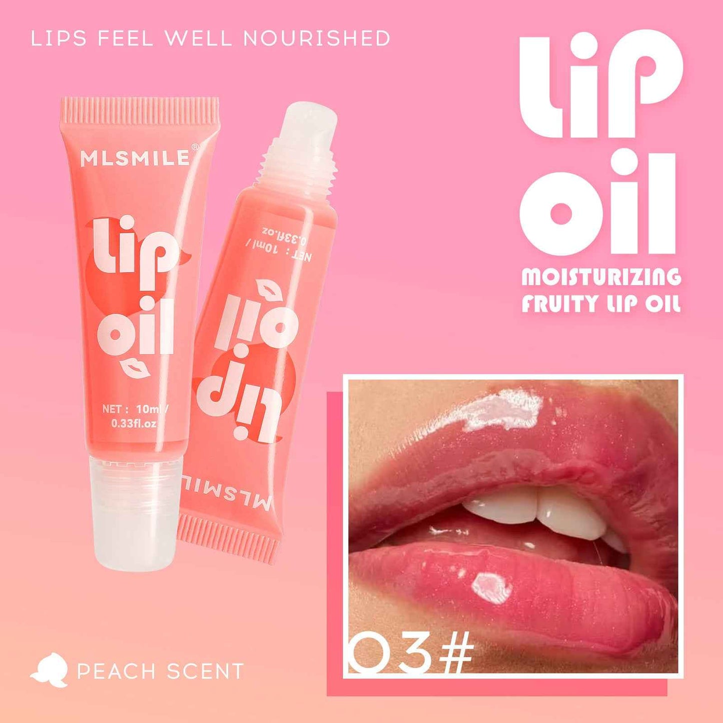 Moisturizing Water Light Mirror Lip Gloss Fruit Flavor Lip Gloss