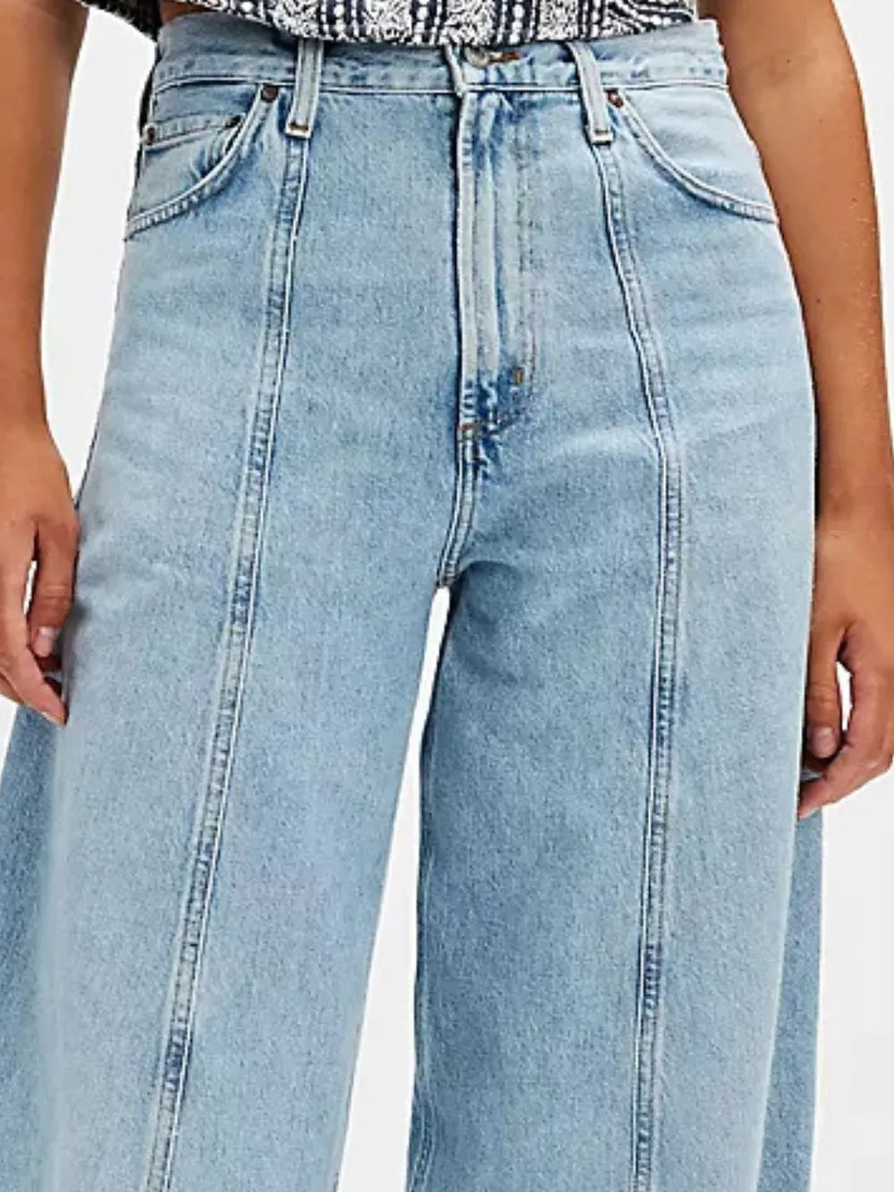 BOSS MANGO - Wide Leg Jeans with Pockets