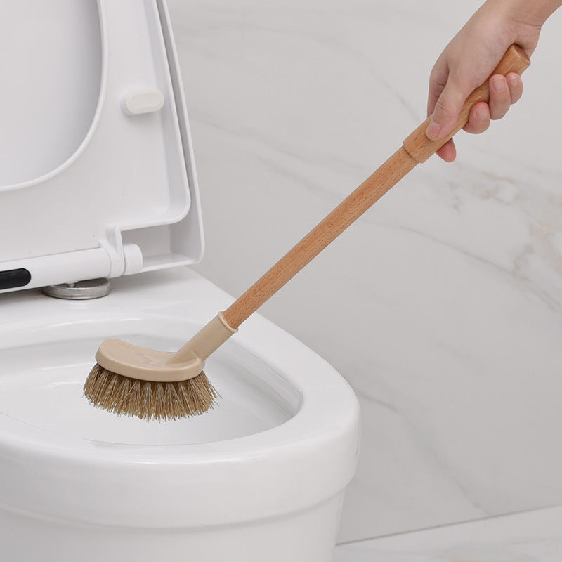 Wooden Household Handle Toilet Brush Cleaning Tools Bathroom Cleaning Brush Kitchen Floor Cleaner Brushes - BOSS MANGO