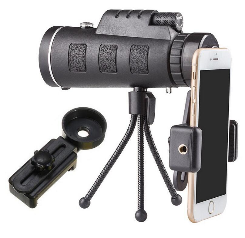 Compatible with Apple, Monocular Telescope Zoom Scope with Compass Phone Clip Tripod 495836787285 Print Material ksqrf7-20