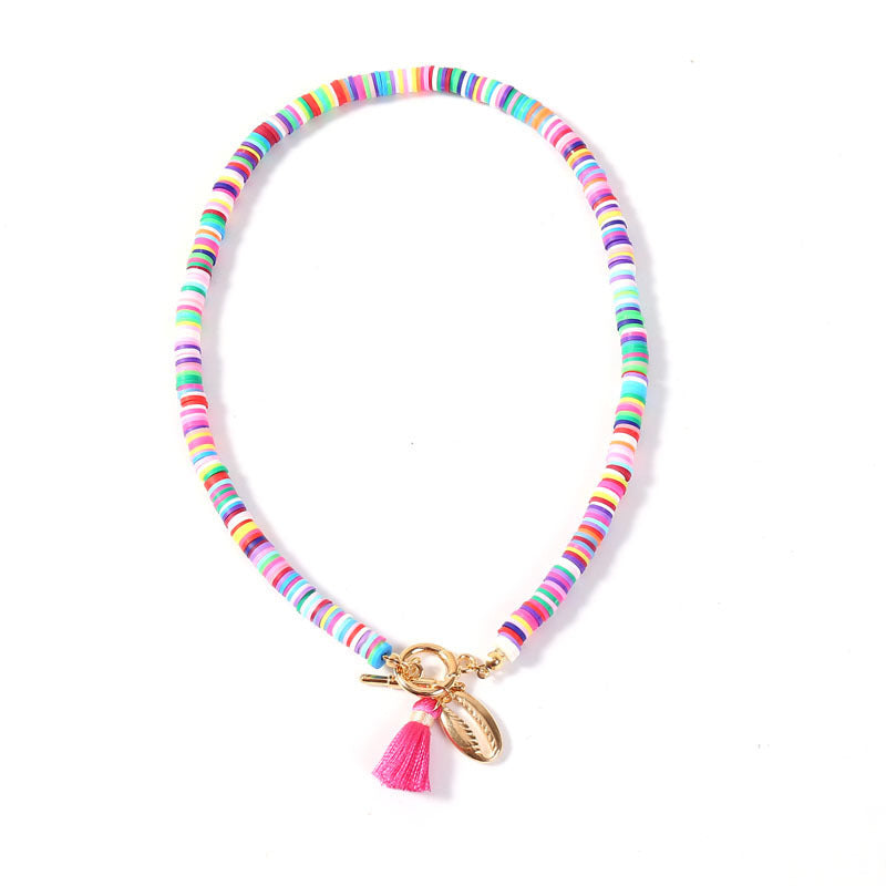 Bohemian Shell Necklace Female Tassel Wild Sweet Necklace - BOSS MANGO