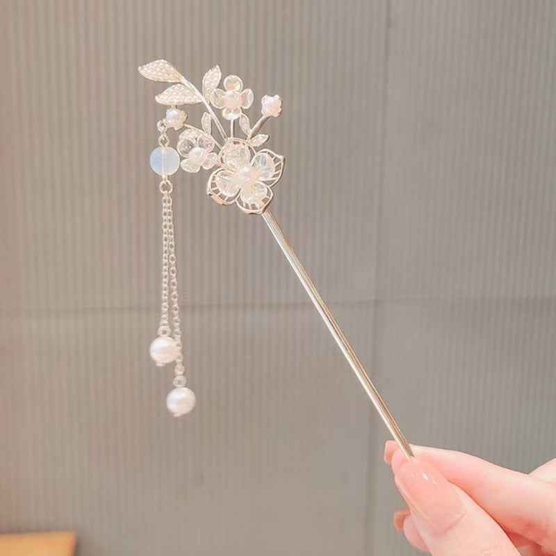 Lily Of The Valley Flower Step Hairpin With High-end Sense - BOSS MANGO