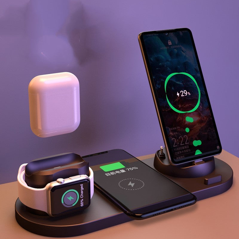 Six-in-one wireless charger for mobile phones - BOSS MANGO