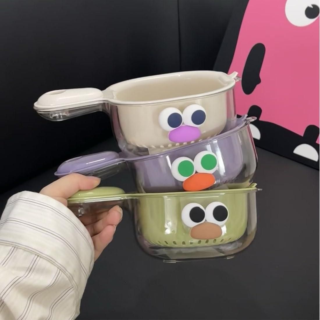 Dual-Layer Veggie &amp; Fruit Draining Basket with Handle – 125ml Capacity 5944461032