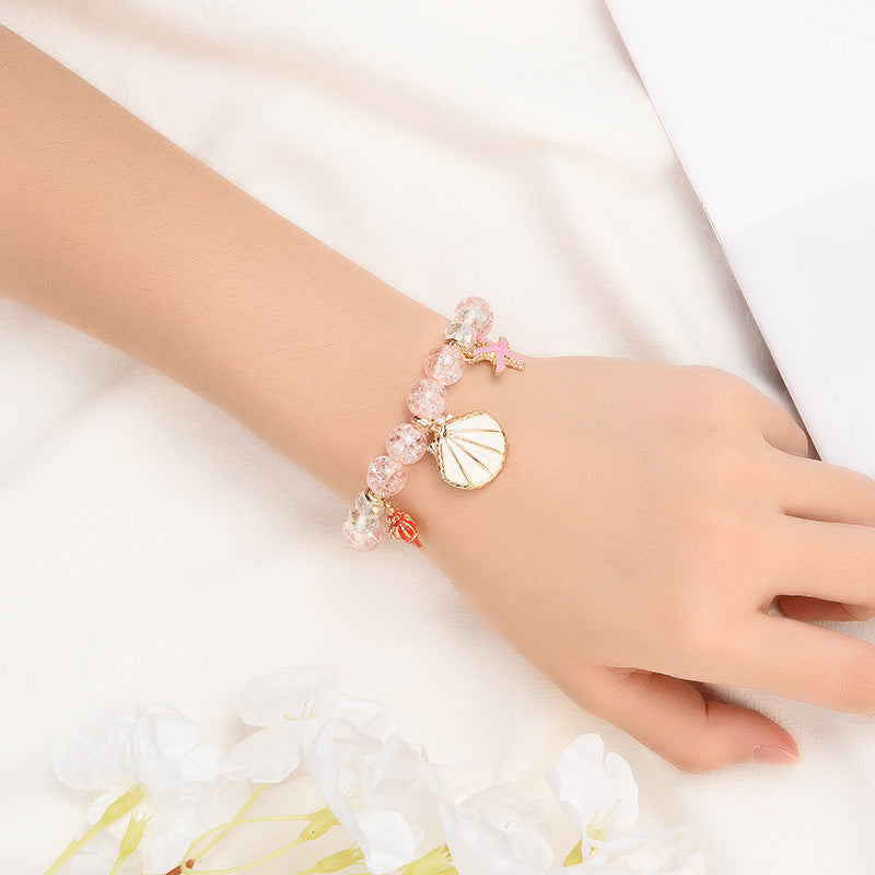 Hot Selling Starfish And Scallop Alloy Beaded Bracelet - BOSS MANGO